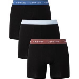 imageCalvin Klein Mens Micro Stretch 3pack Low Rise TrunkB BrownSkywayTrue Navy Wbs