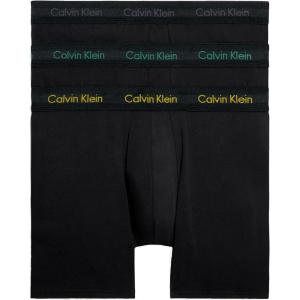 imageCalvin Klein Mens Micro Stretch 3pack Low Rise TrunkMulticoloured Bchrcl Hthr  Mrngsd Yw  Flg Grn Lg