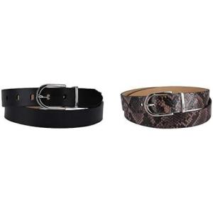 imageCalvin Klein Womens Casual and Dress Fashion BeltsBlack  Snake Print