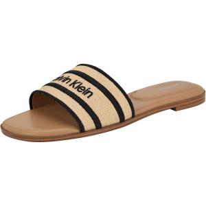 imageCalvin Klein Womens Kendell SandalLight NaturalBlack 114
