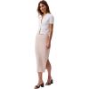 imageCalvin Klein Womens Cotton Rib Midi SkirtSilver Peony