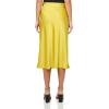 imageCalvin Klein Womens Matte Satin Midi SkirtWarm Olive