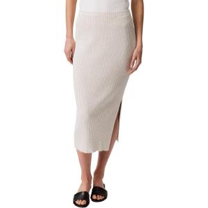 imageCalvin Klein Womens Cotton Rib Midi SkirtLight Grey
