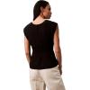imageCalvin Klein Jeans Womens Chiffon Twist Front BlouseBlack
