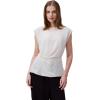 imageCalvin Klein Jeans Womens Chiffon Twist Front BlouseChalk