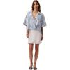 imageCalvin Klein Jeans Womens Crepe Printed Wrap TopBeige