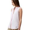 imageCalvin Klein Jeans Womens Crepe Sleeveless ButtonDown TopPearl