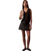 imageCalvin Klein Jeans Womens Plisse V Neck Tank TopBlack
