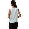 imageCalvin Klein Jeans Womens Plisse V Neck Tank TopMoonlight Jade