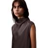 imageCalvin Klein Jeans Womens Satin Cowl Neck BlouseGrey