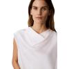 imageCalvin Klein Jeans Womens Satin Cowl Neck BlouseSea Salt