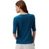 imageCalvin Klein Jeans Womens Textured Knit 34 Sleeve TopInk Blue