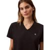 imageCalvin Klein Womens Archive Logo VNeck TShirtBlack