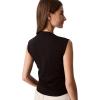 imageCalvin Klein Womens Cotton Jersey Mock Neck TopBlack