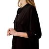 imageCalvin Klein Womens Crepe Relaxed ButtonDown ShirtBlack