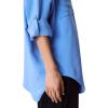 imageCalvin Klein Womens Crepe Relaxed ButtonDown ShirtBlue Foil