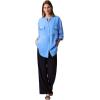 imageCalvin Klein Womens Crepe Relaxed ButtonDown ShirtBlue Foil