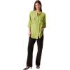 imageCalvin Klein Womens Crepe Relaxed ButtonDown ShirtDark Citron