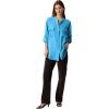 imageCalvin Klein Womens Crepe Relaxed ButtonDown ShirtEthereal Blue