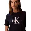 imageCalvin Klein Womens Monogram Logo Crewneck TShirtDark Sapphire