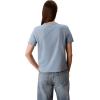 imageCalvin Klein Womens Monogram Logo Crewneck TShirtFaded Denim