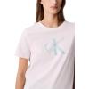 imageCalvin Klein Womens Monogram Logo Crewneck TShirtPearl
