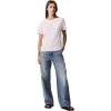 imageCalvin Klein Womens Monogram Logo Crewneck TShirtPearl