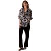 imageCalvin Klein Womens Printed Classic ButtonDown ShirtBlack Print