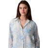 imageCalvin Klein Womens Printed Classic ButtonDown ShirtSurf Blue