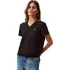 imageCalvin Klein Womens Archive Logo VNeck TShirtBlack
