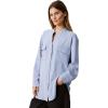 imageCalvin Klein Womens Crepe Relaxed ButtonDown ShirtZen Blue