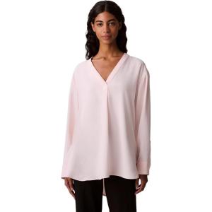 imageCalvin Klein Jeans Womens Relaxed V Neck BlousePearl