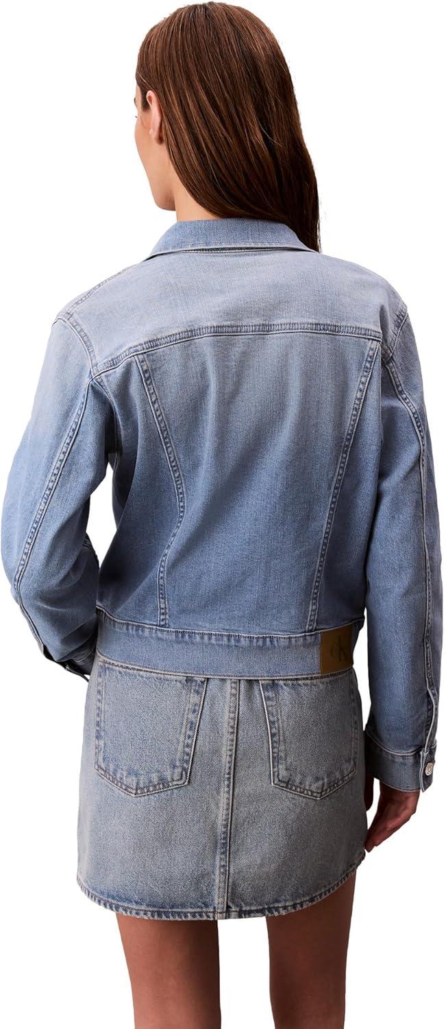 imageCalvin Klein Womens Classic Denim Trucker JacketLight Bay