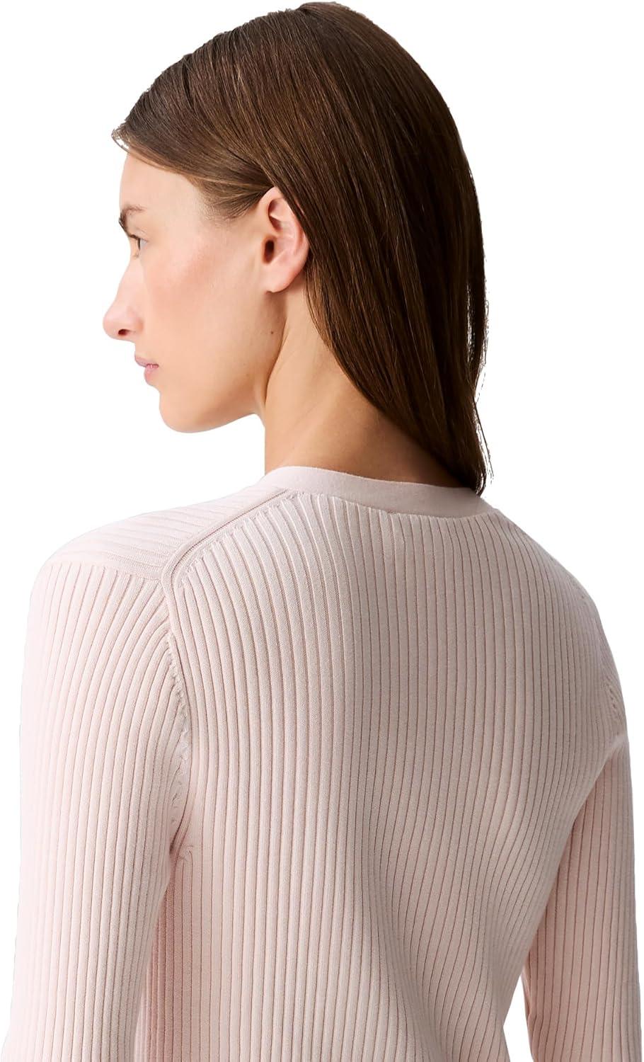 imageCalvin Klein Womens Cotton Rib CardiganSilver Peony