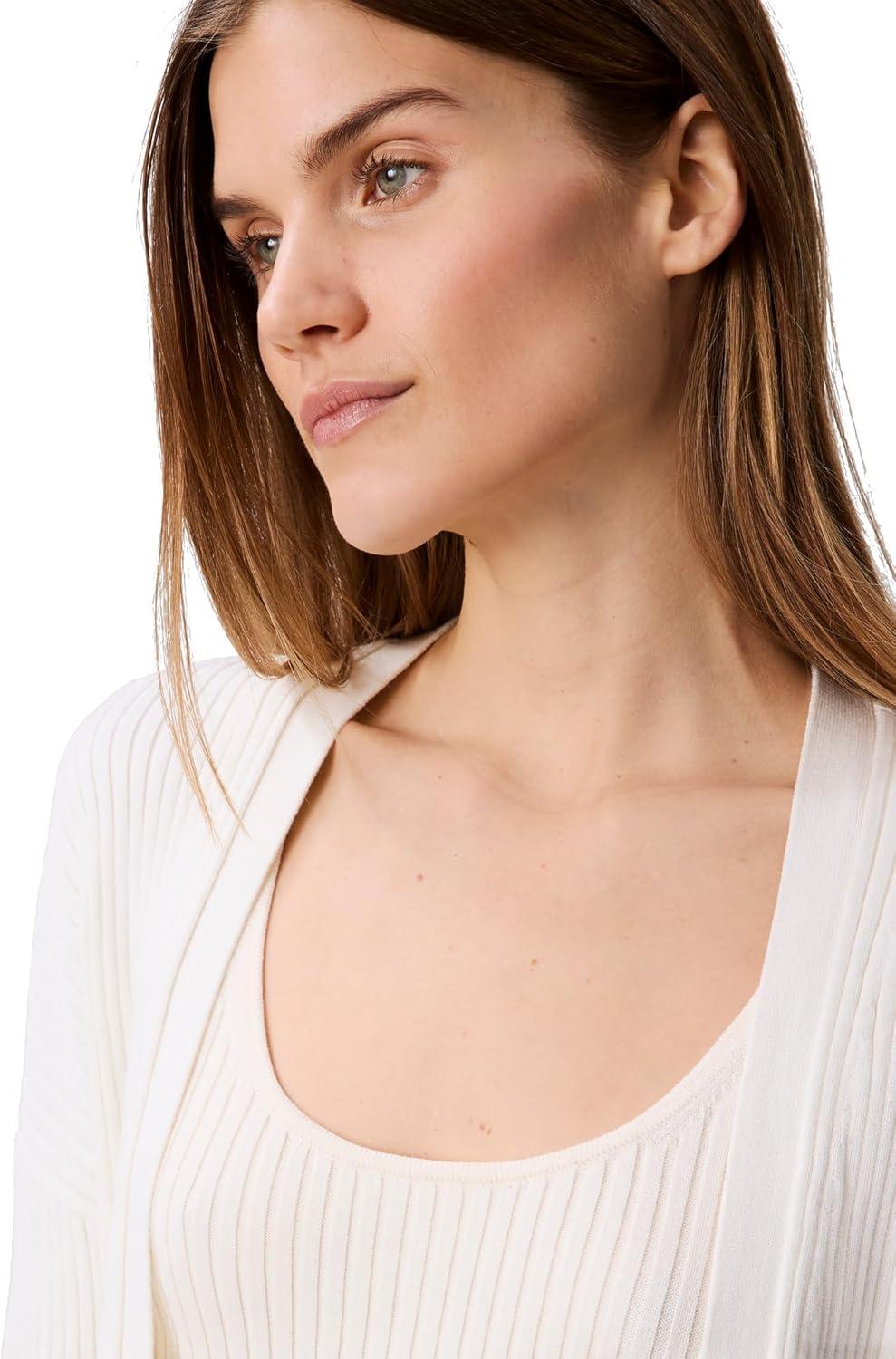 imageCalvin Klein Womens Smooth Cotton Rib Sweater DusterTofu