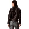 imageCalvin Klein Womens Classic Leather JacketBlack