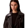 imageCalvin Klein Womens Classic Leather JacketBlack