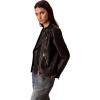imageCalvin Klein Womens Classic Leather JacketBlack