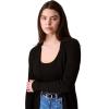 imageCalvin Klein Womens Smooth Cotton Rib Sweater DusterBlack