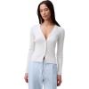 imageCalvin Klein Womens Cotton Rib CardiganTofu