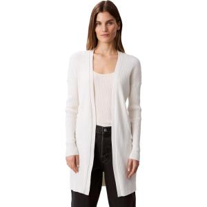 imageCalvin Klein Womens Smooth Cotton Rib Sweater DusterTofu