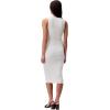 imageCalvin Klein Womens Cotton Rib VNeck Polo DressAntique White
