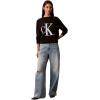 imageCalvin Klein Womens Monogram Logo Mockneck SweaterBlack