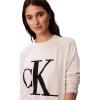 imageCalvin Klein Womens Monogram Logo Mockneck SweaterChalk