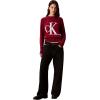 imageCalvin Klein Womens Monogram Logo Mockneck SweaterMagenta Jewel