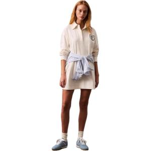 imageCalvin Klein Jeans Womens Logo Crest Polo Mini DressTofu
