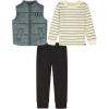 imageCalvin Klein Baby Boys 3 Pc Puff Vest SetIndy BayPhanthom