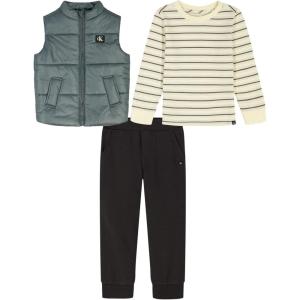 imageCalvin Klein babyboys 3 Pc Puff Vest SetIndy BayPhanthom