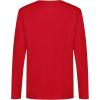 imageCalvin Klein Boys Long Sleeve Crew Neck TShirt Soft Comfortable Relaxed FitBold Sleeve Racing Red