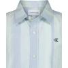 imageCalvin Klein Boys Short Sleeve Woven ButtonDown ShirtLight Sage Vertical Stripe